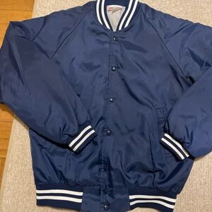 Men's Navy Blue Varsity Jacket Vintage Virginia Tech